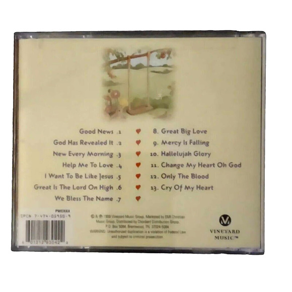 Vintage Change My Heart Oh God, Vol. 2 Vineyard Music (CD, 1999) - Picture 2 of 3